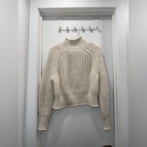 H&M Cream Knit Turtleneck Sweater